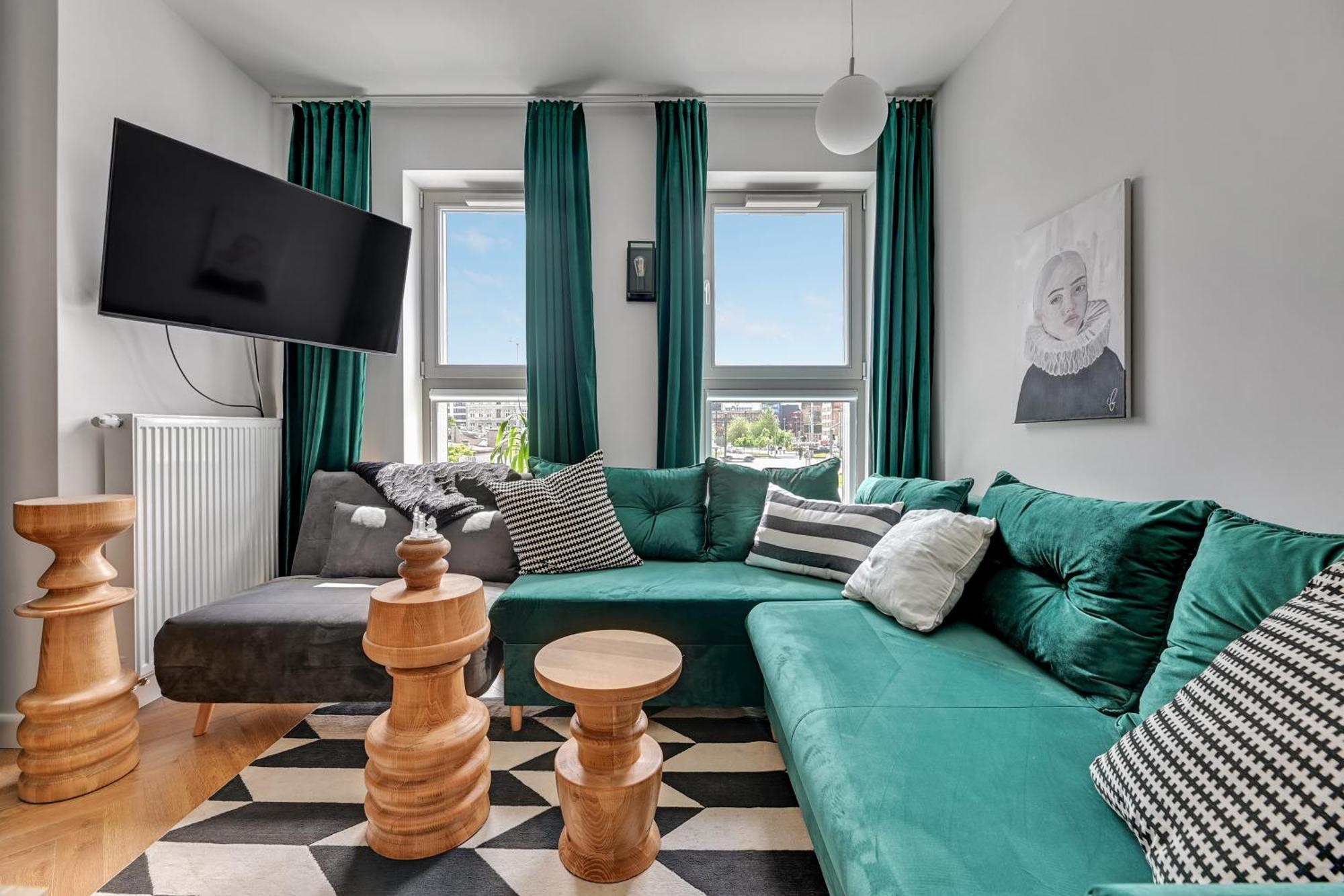 Blue Mandarin Old Town Apartment Гданск Стая снимка