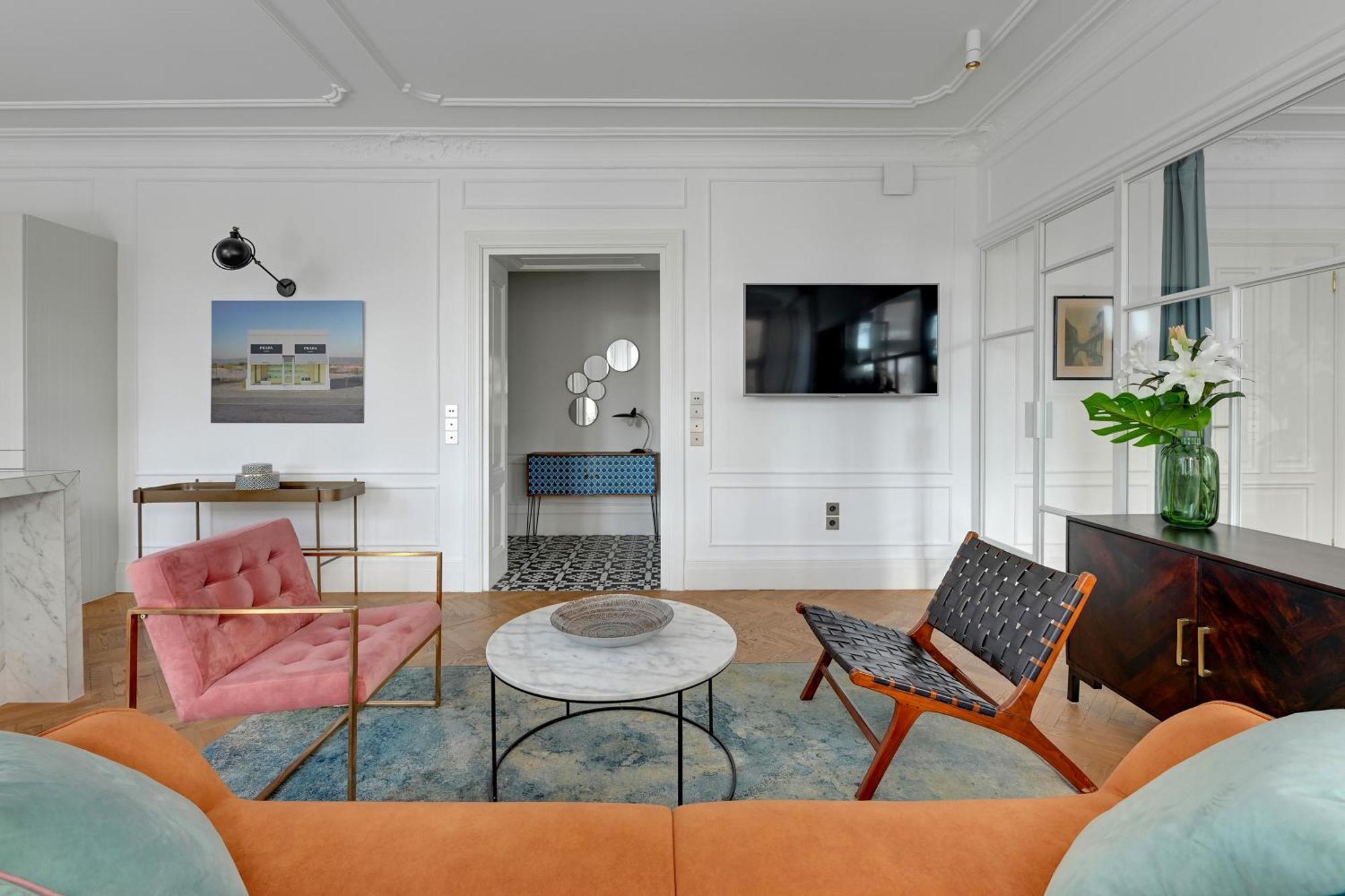 Blue Mandarin Old Town Apartment Гданск Стая снимка