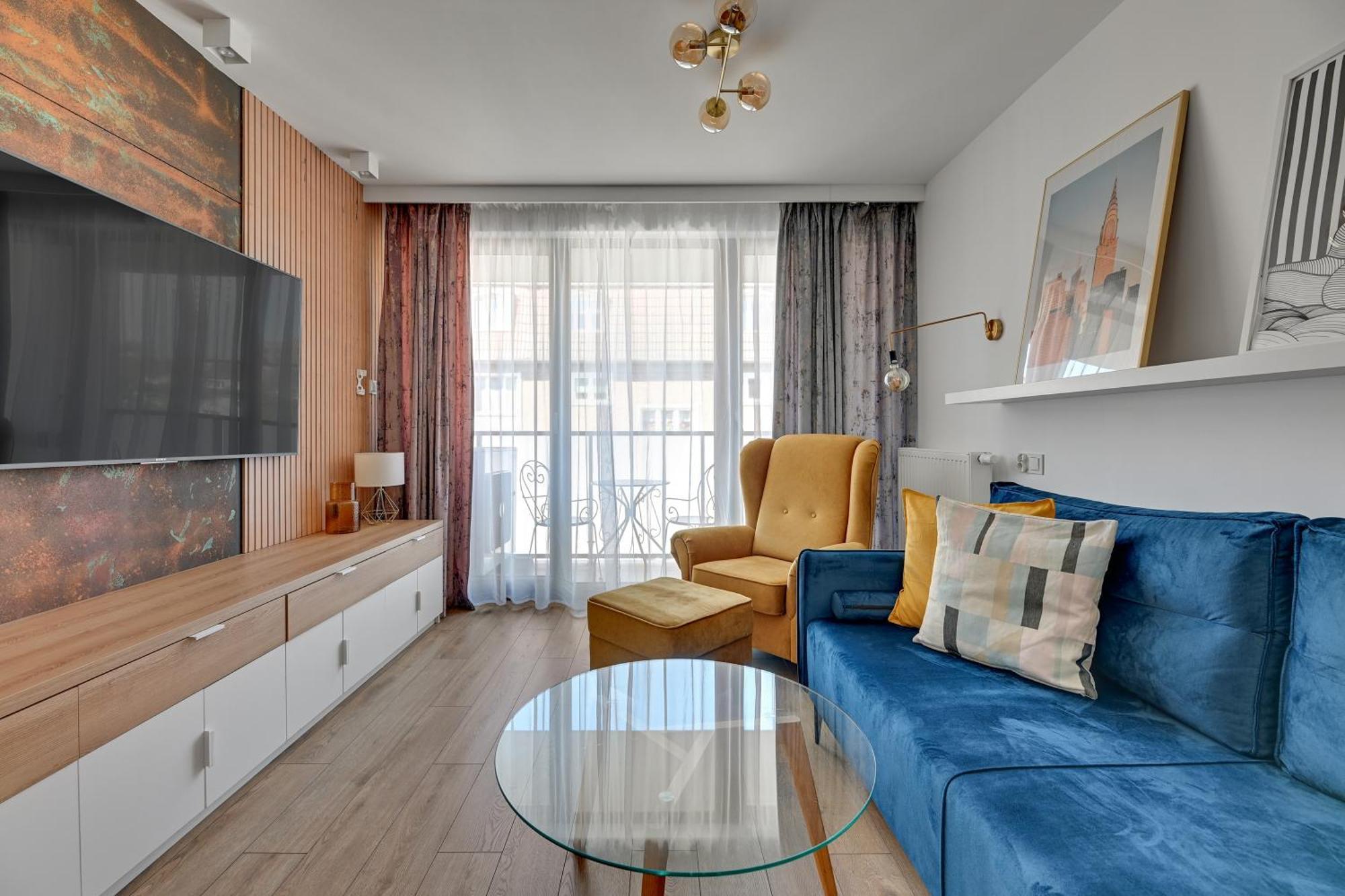 Blue Mandarin Old Town Apartment Гданск Стая снимка