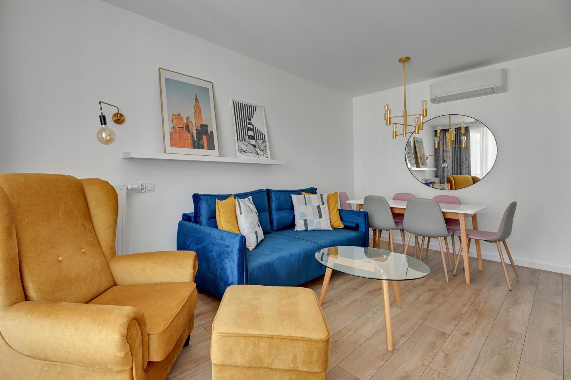 Blue Mandarin Old Town Apartment Гданск Стая снимка